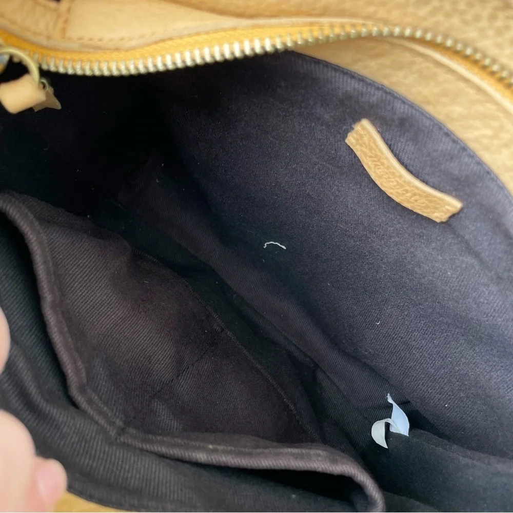 Madewell Suede mini Transport Tote mustard yellow - Picture 7 of 8